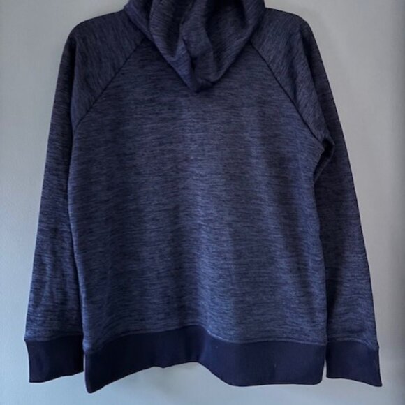 Under Armour Cold Gear Hoodie Loose M Navy Pink Activewear Running Casual Warm - Picture 3 of 9